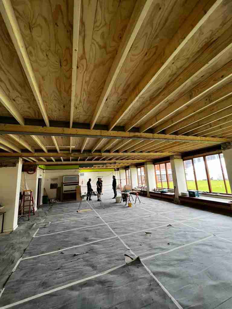 Sandbach School Structural Ceiling Installation 1 1693589948177 | Whitestone Solutions Ltd
