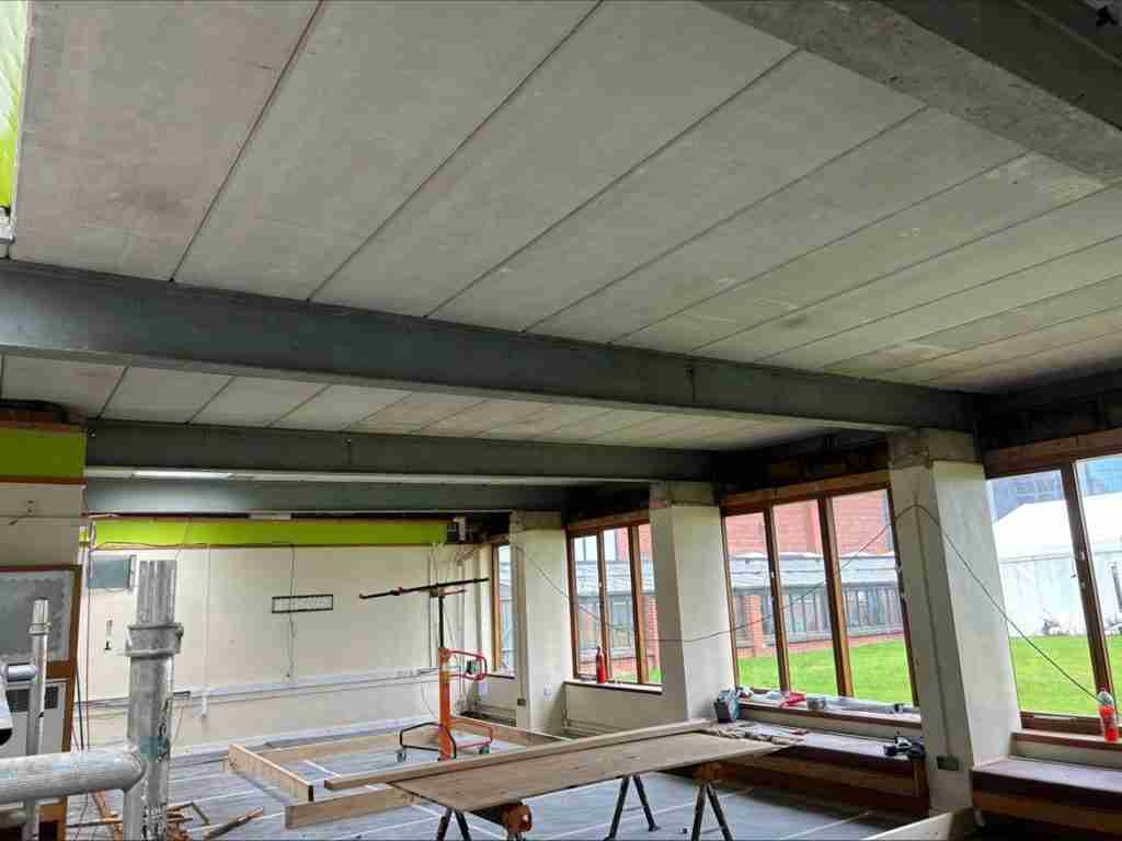 Sandbach School Structural Ceiling Installation 2 1693589948202 | Whitestone Solutions Ltd
