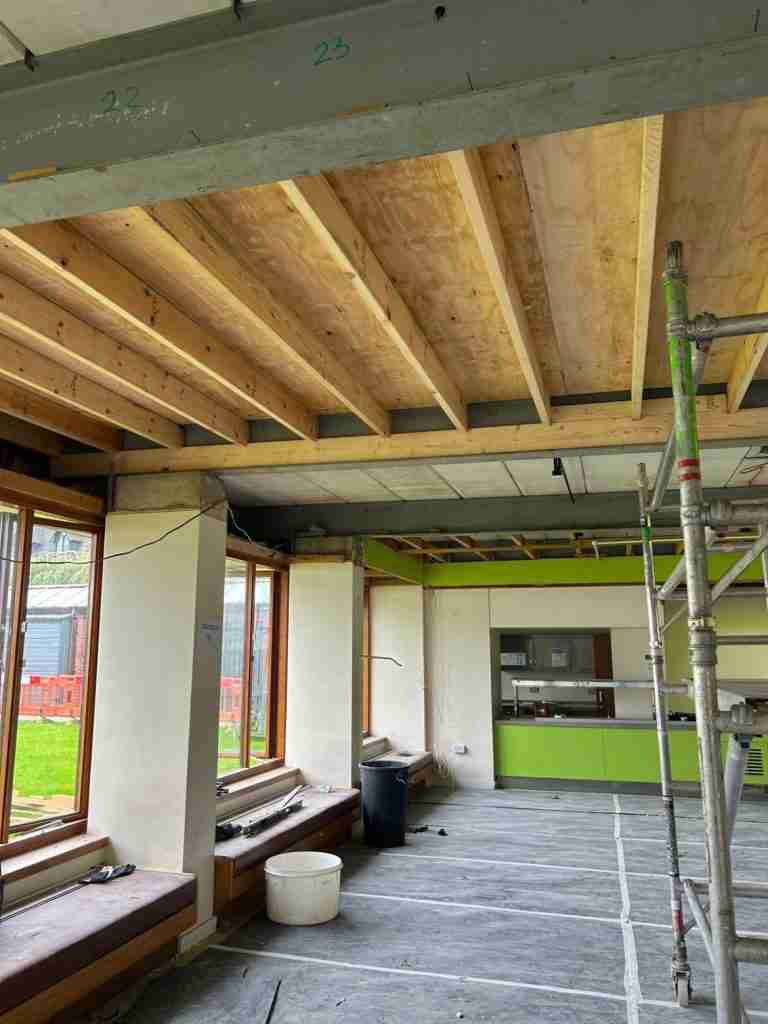 Sandbach School Structural Ceiling Installation 7 1693589951332 | Whitestone Solutions Ltd