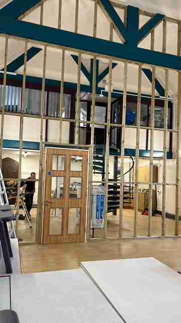 Sandbach School Structural Ceiling Installation 5 Sandbach rotated | Whitestone Solutions Ltd